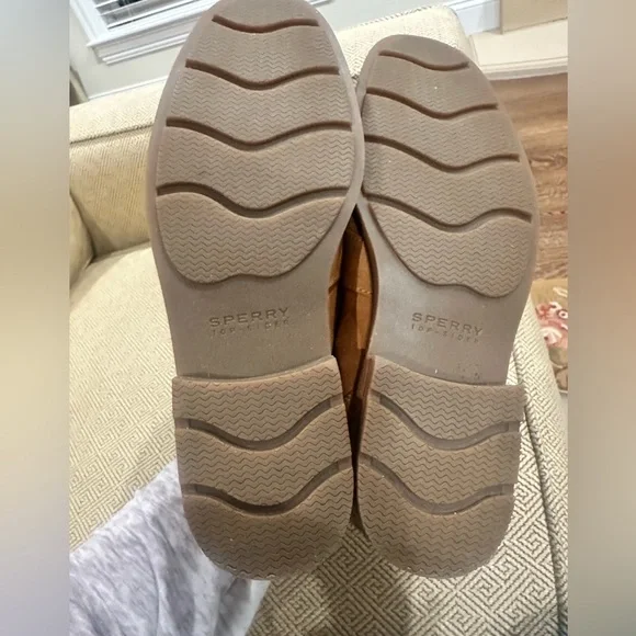 New without tags men’s 10 1/2 leather Sperry top slider shoes - Picture 3 of 5